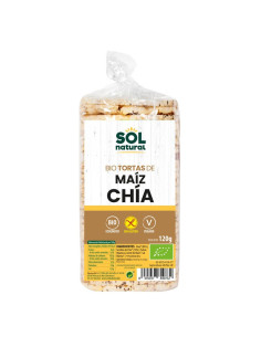 Tortas de maíz y chía sin gluten bio 120 g Sol Natural